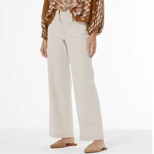Young Fabulous & Broke Marley Mauve Denim Trousers Pants Jeans XS Wide Leg